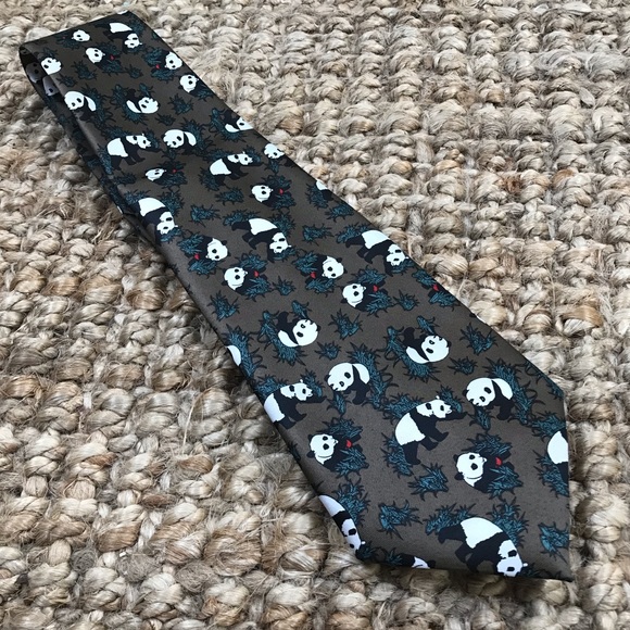 Rene Chagal Handmade Panda Tie - Picture 2 of 3